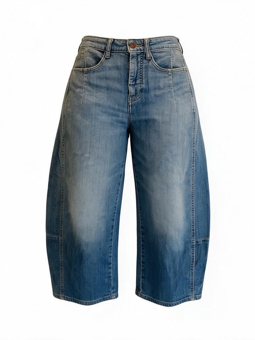 Pilcro Anthropologie The Kenna HighRise Heritage Barrel-Leg Cropped Jeans Sz 26P